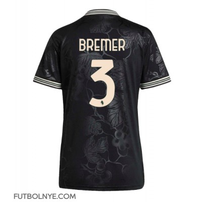 Camiseta Juventus Gleison Bremer #3 Tercera Equipación para mujer 2025-26 manga corta Camiseta Juventus Gleison Bremer #3 Tercera Equipación para mujer 2025-26 manga corta